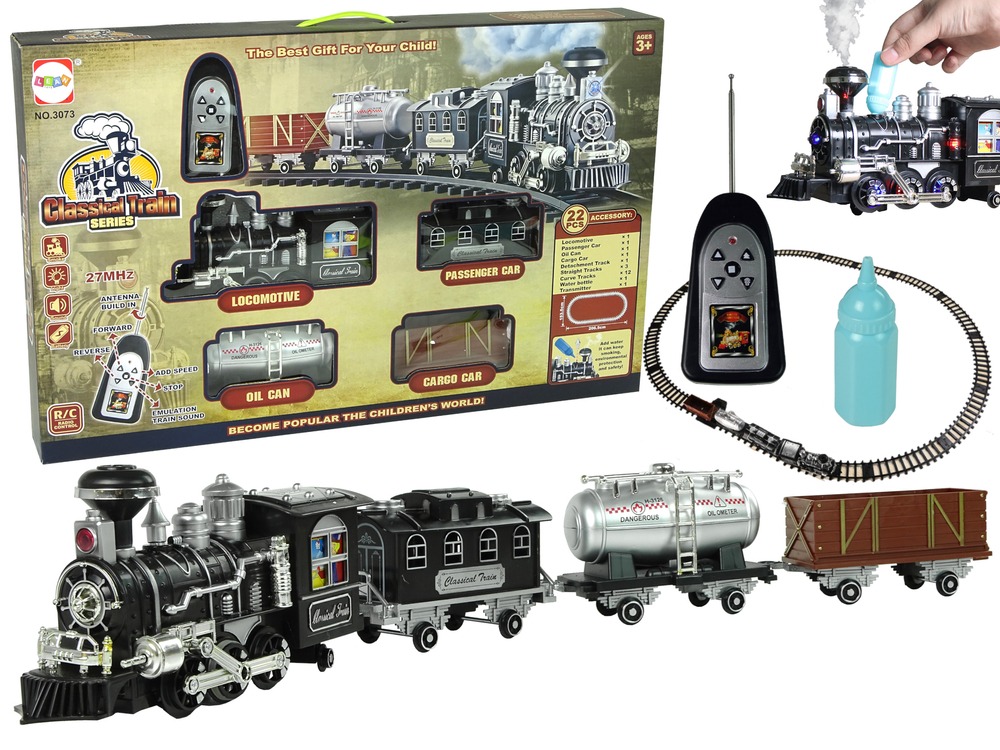 Unikalny zestaw pociągów - z parą, dźwiękiem i światłem